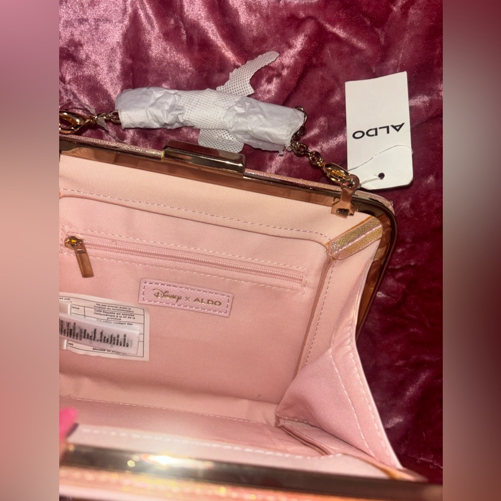 Disney Cinderella Pink Aldo Cinderella Notebook clutch bag Rare - Picture 3 of 3